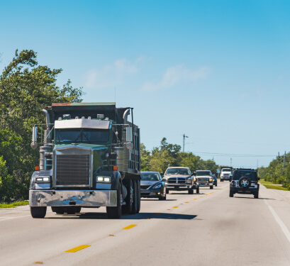 truck on highway